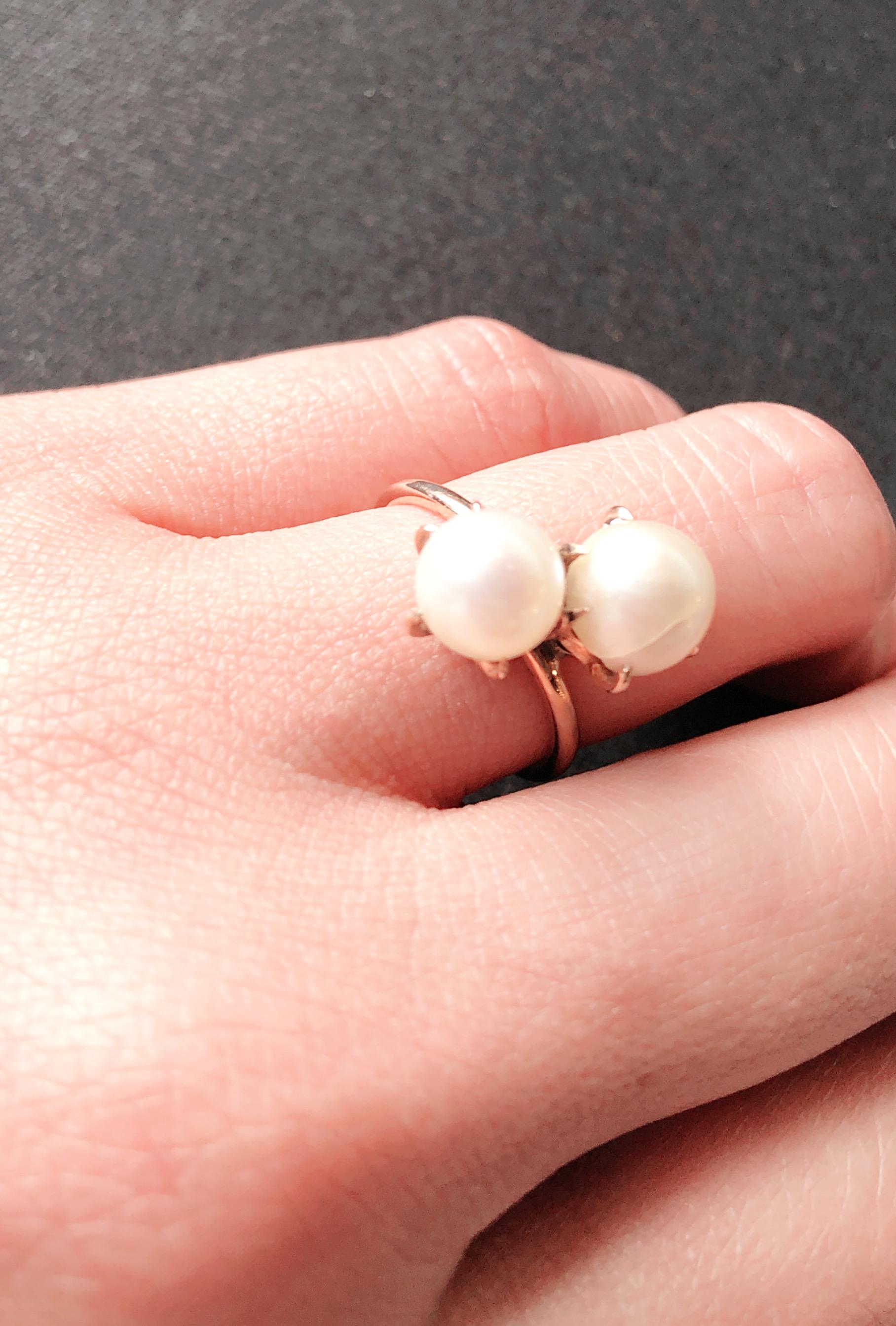 double pearl ring