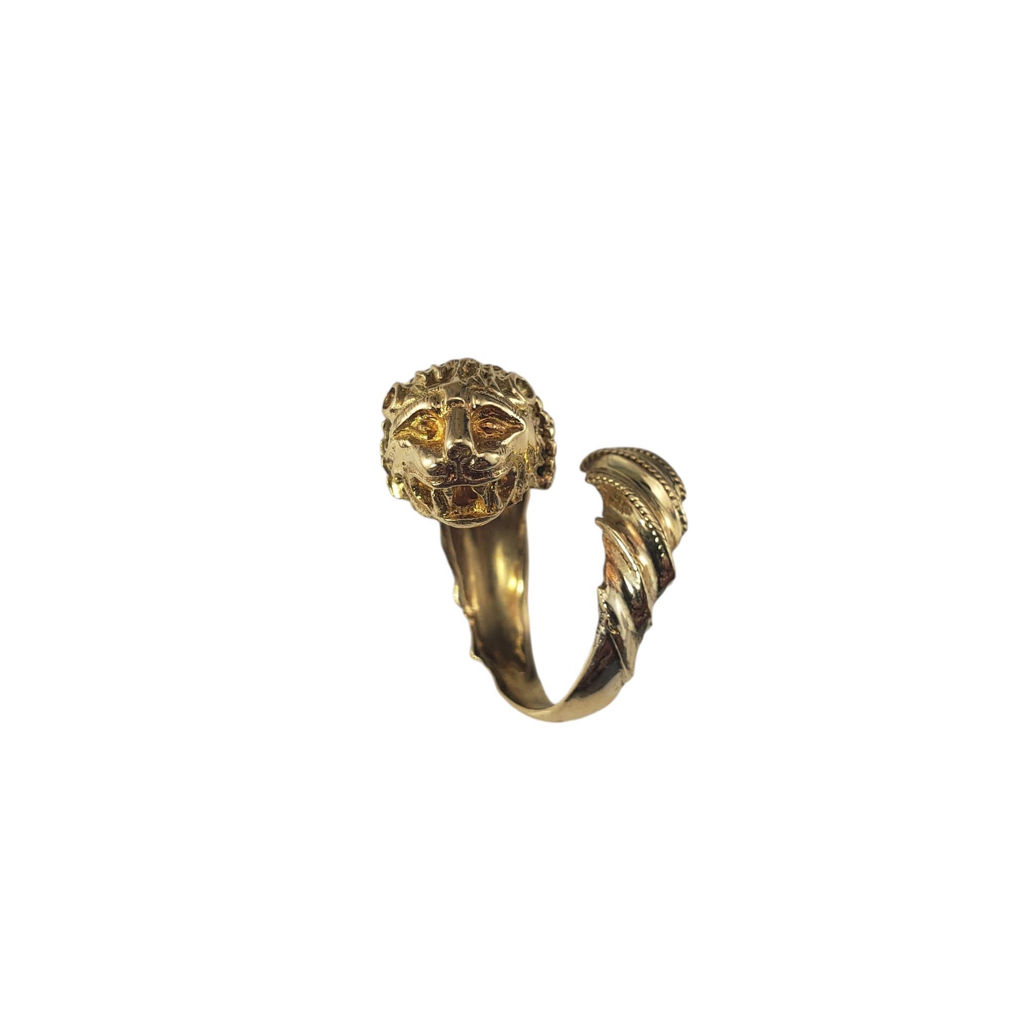 Women's 14 Karat Yellow Gold Dragon Ring Size 6 #18656 For Sale