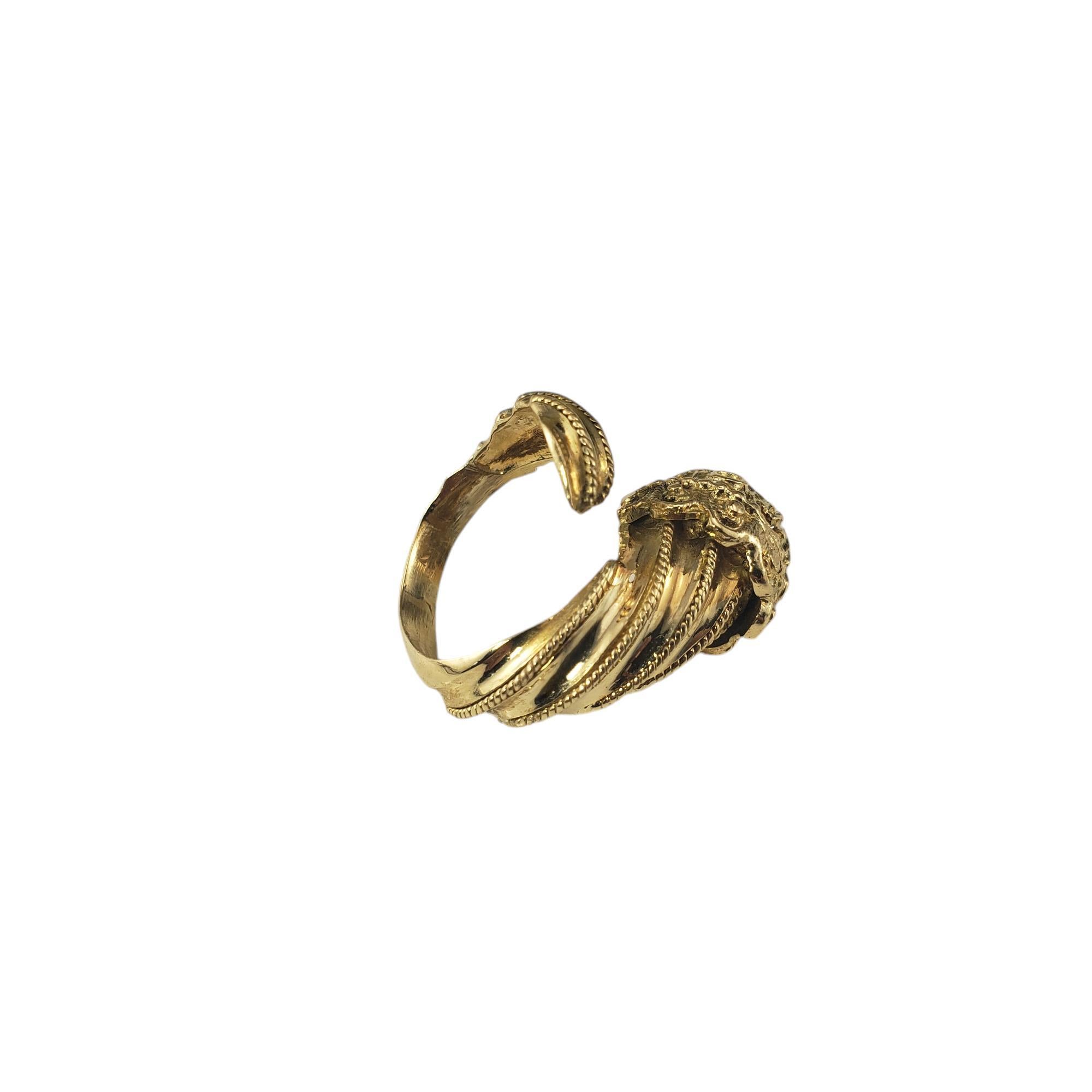 14 Karat Yellow Gold Dragon Ring Size 6 #18656 For Sale 1