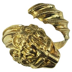 14 Karat Gelbgold Drachenring Größe 6 #18656