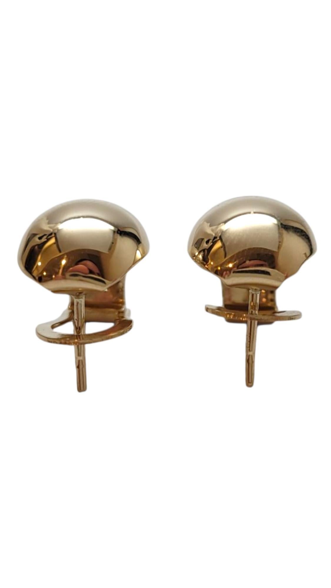 14 Karat Yellow Gold Earrings #21945 For Sale 1