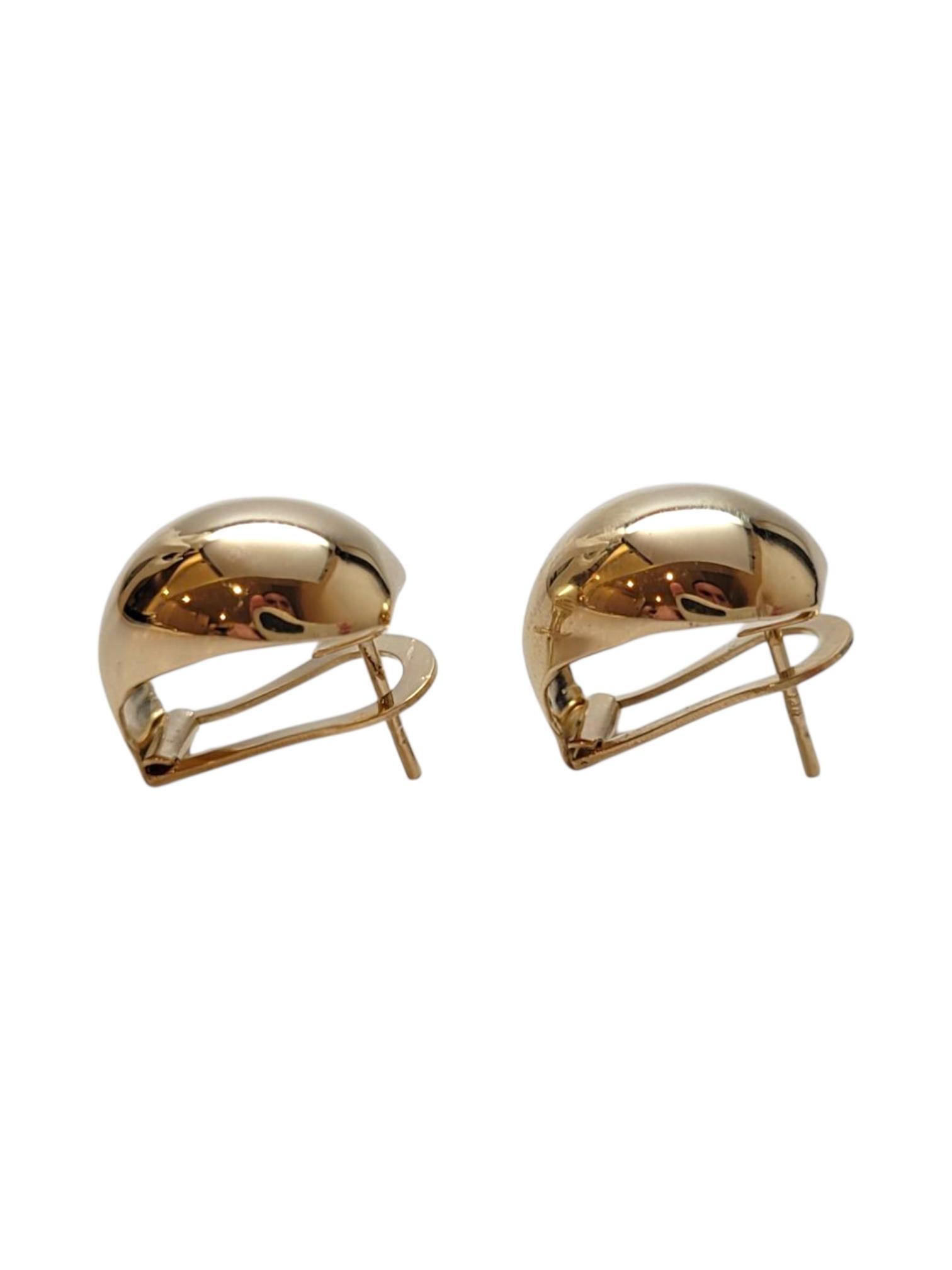 14 Karat Yellow Gold Earrings #21945 For Sale 2