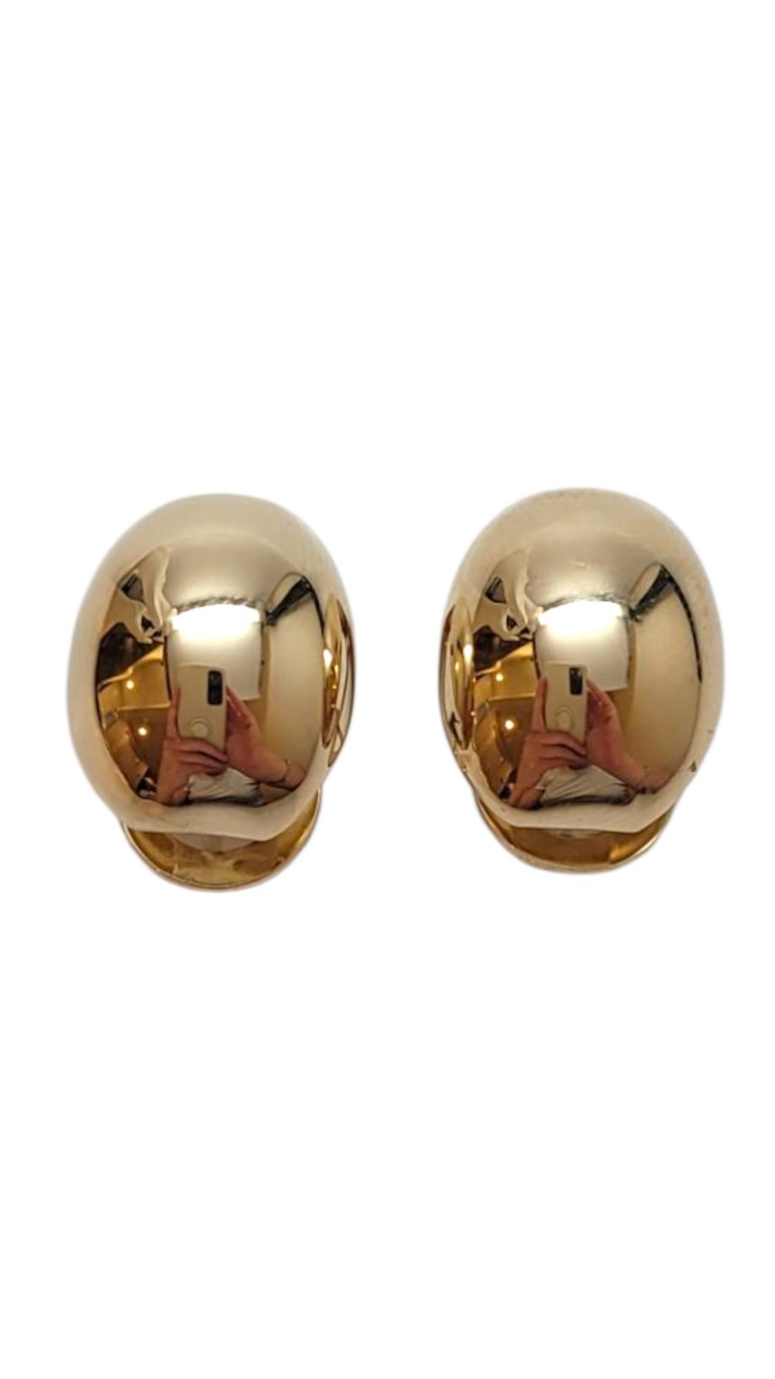 14 Karat Yellow Gold Earrings #21945 For Sale 3