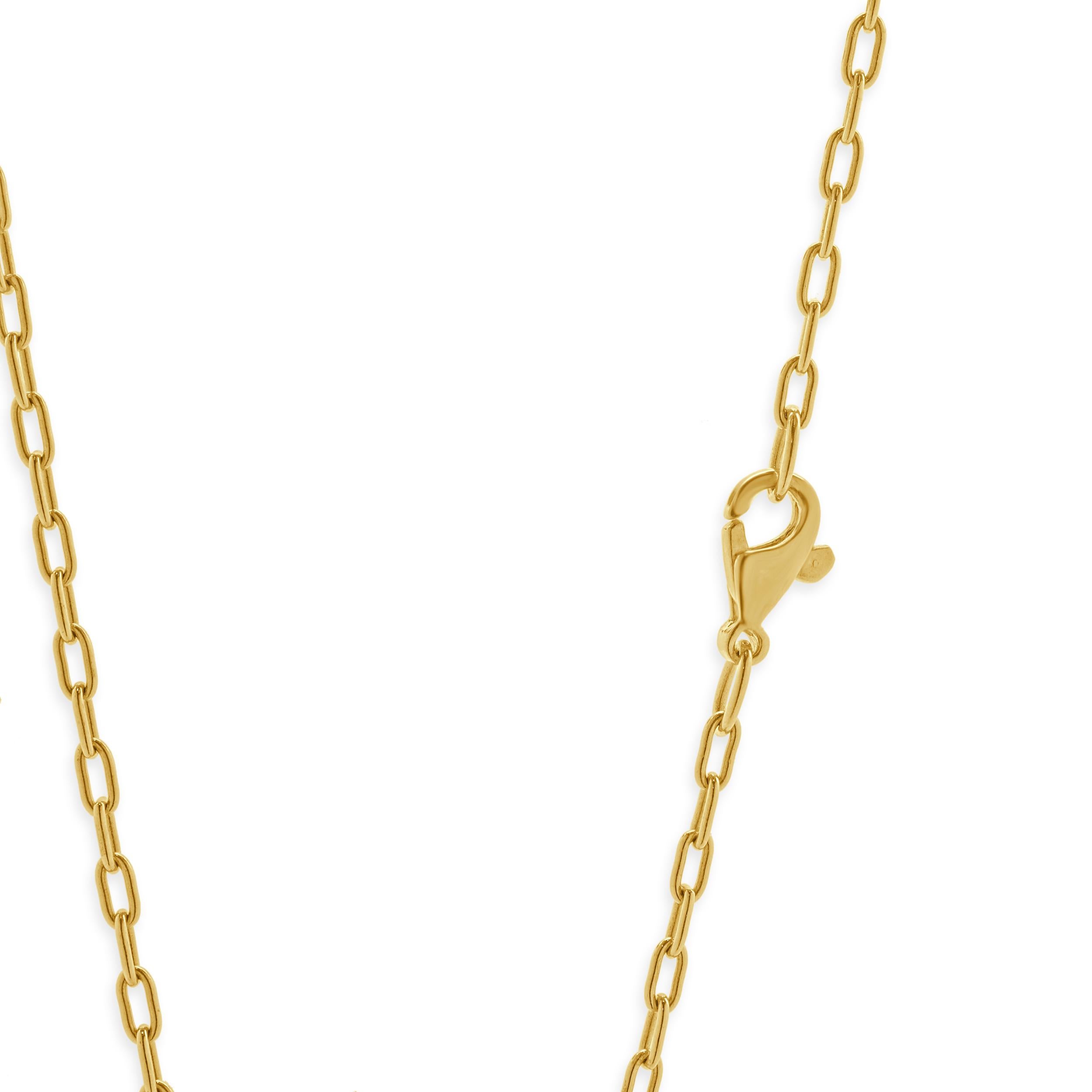 Collier croix relique d'Europe de l'Est en or jaune 14 carats Unisexe en vente