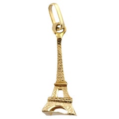 14 Karat Yellow Gold Eiffel Tower Charm #18217