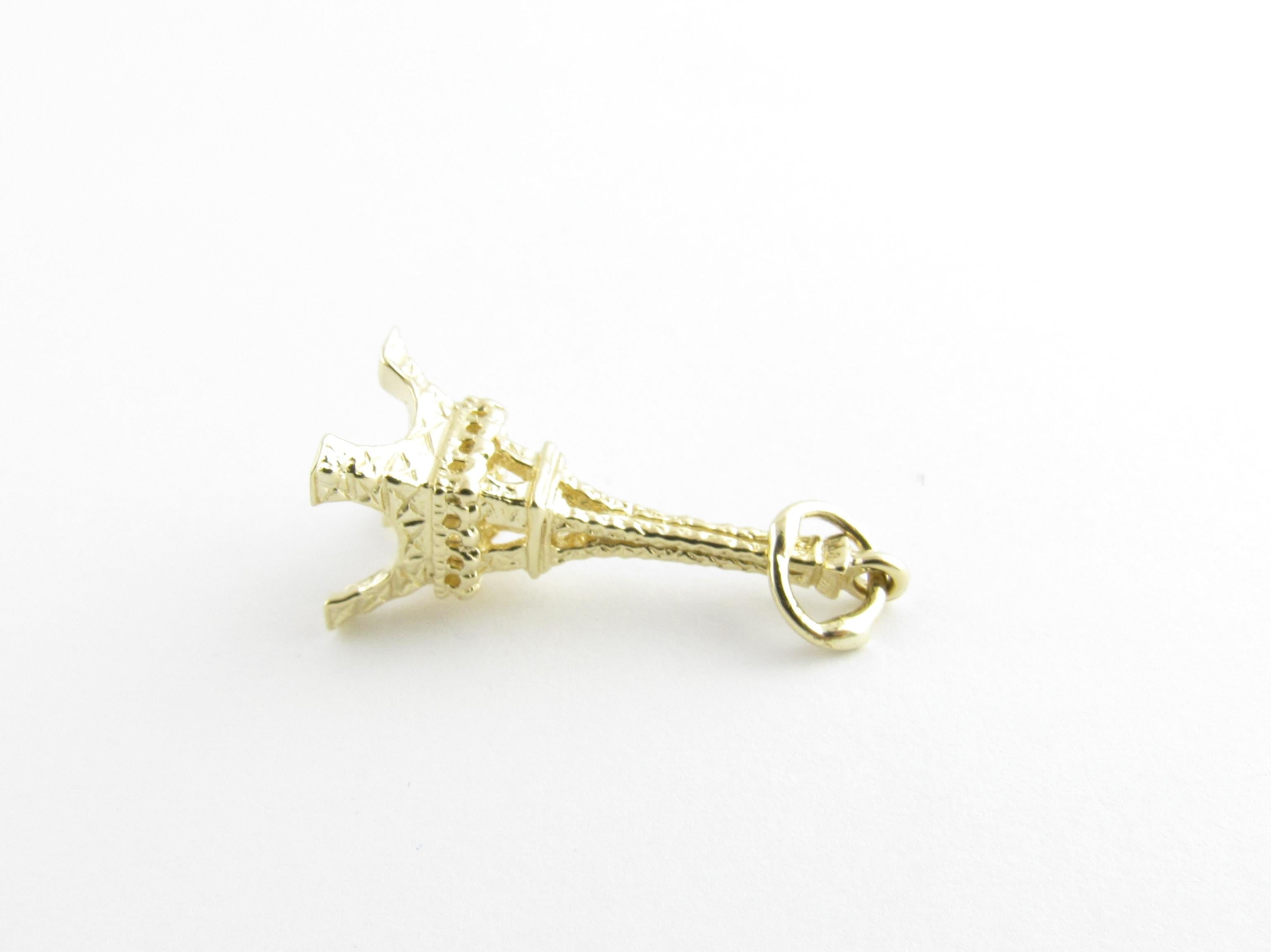 14 Karat Yellow Gold Eiffel Tower Charm 2