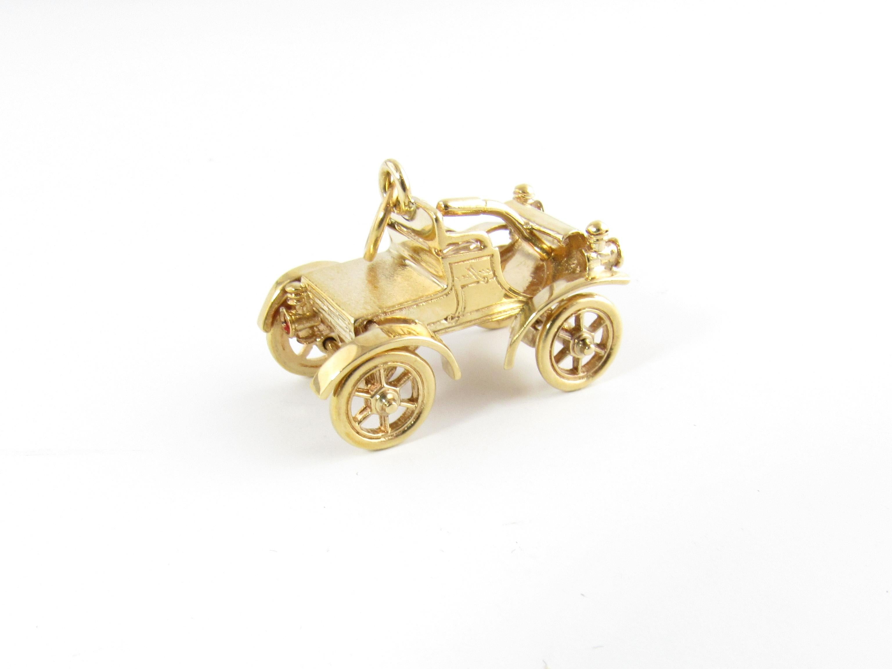 gold electric car