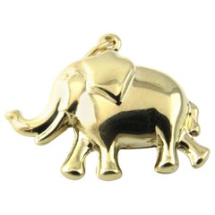 14 Karat Yellow Gold Elephant Charm