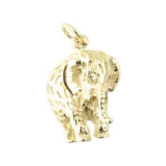 14 Karat Yellow Gold Elephant Charm