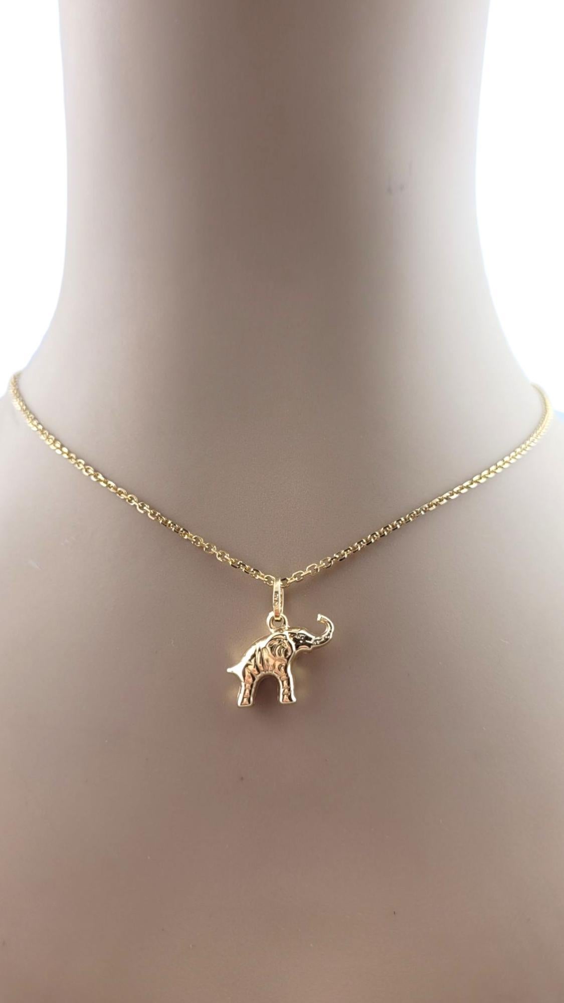 Ciondolo Elefante in oro giallo 14 carati #22247 in vendita 6