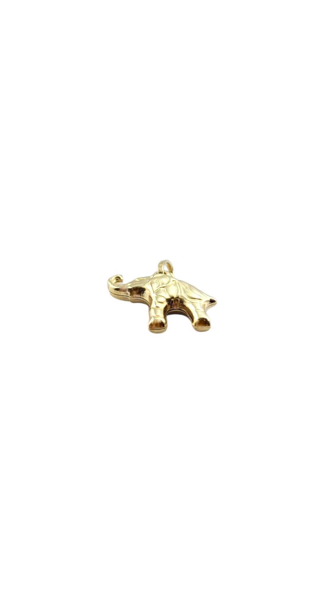 Ciondolo Elefante in oro giallo 14 carati #22247 in vendita 2