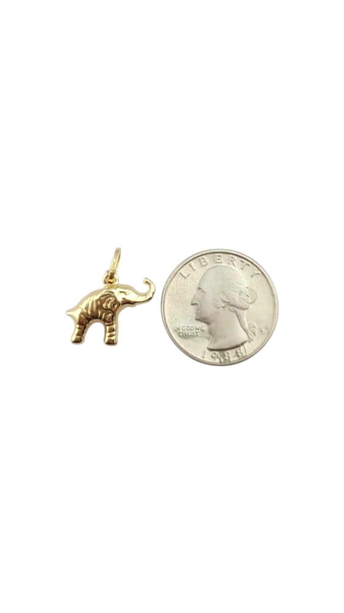 Ciondolo Elefante in oro giallo 14 carati #22247 in vendita 4
