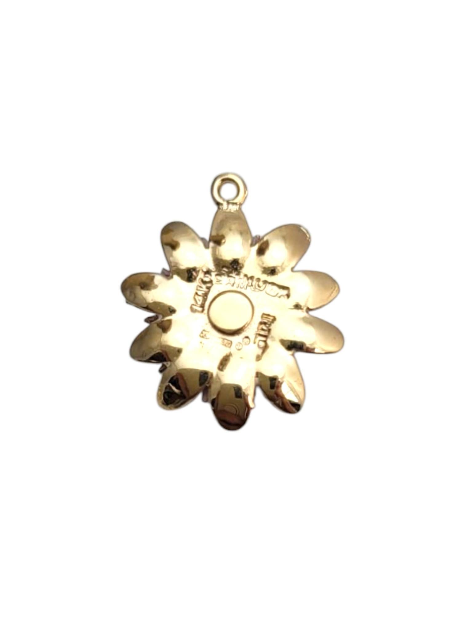 Colgante Flor de Esmalte de Oro Amarillo de 14 Kilates

Vibrante y elegante, este colgante de flor de esmalte de oro amarillo de 14 quilates muestra una delicada artesanía y un colorido encanto, aportando un toque de belleza natural a cualquier