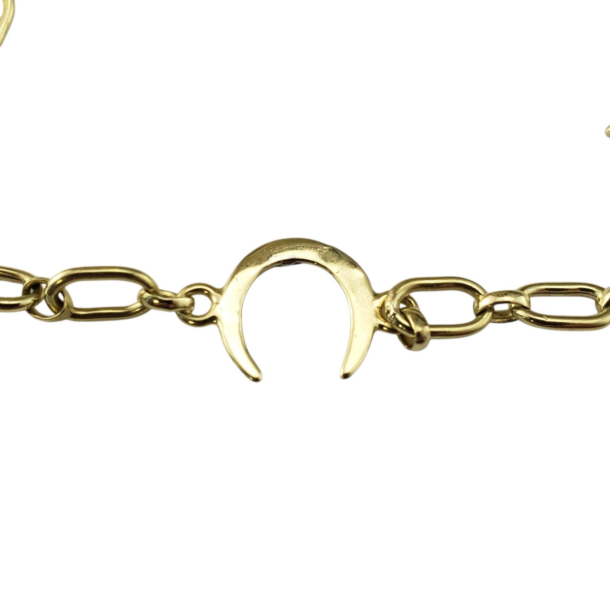 Bracelet à breloques équestres en or jaune 14 carats n° 21367 Bon état - En vente à Washington Depot, CT