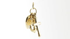 14 Karat Yellow Gold Faith, Hope and Charity Charm