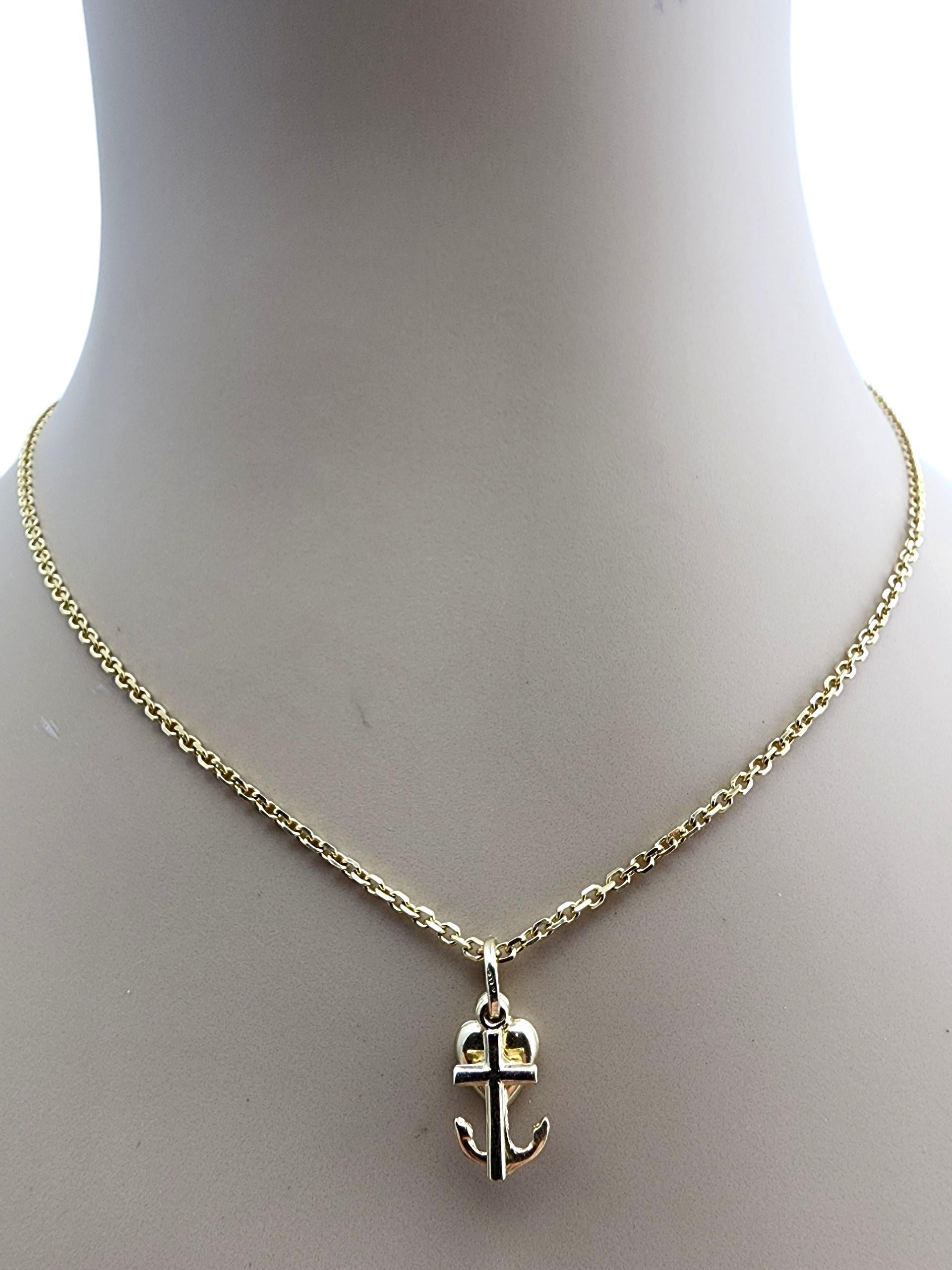 Charm en or jaune 14 carats pour la foi, l'espoir et l'amour #23694 en vente 1