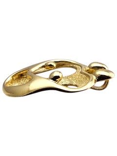 14 Karat Gelbgold Familie von vier umarmenden Anhänger #23936