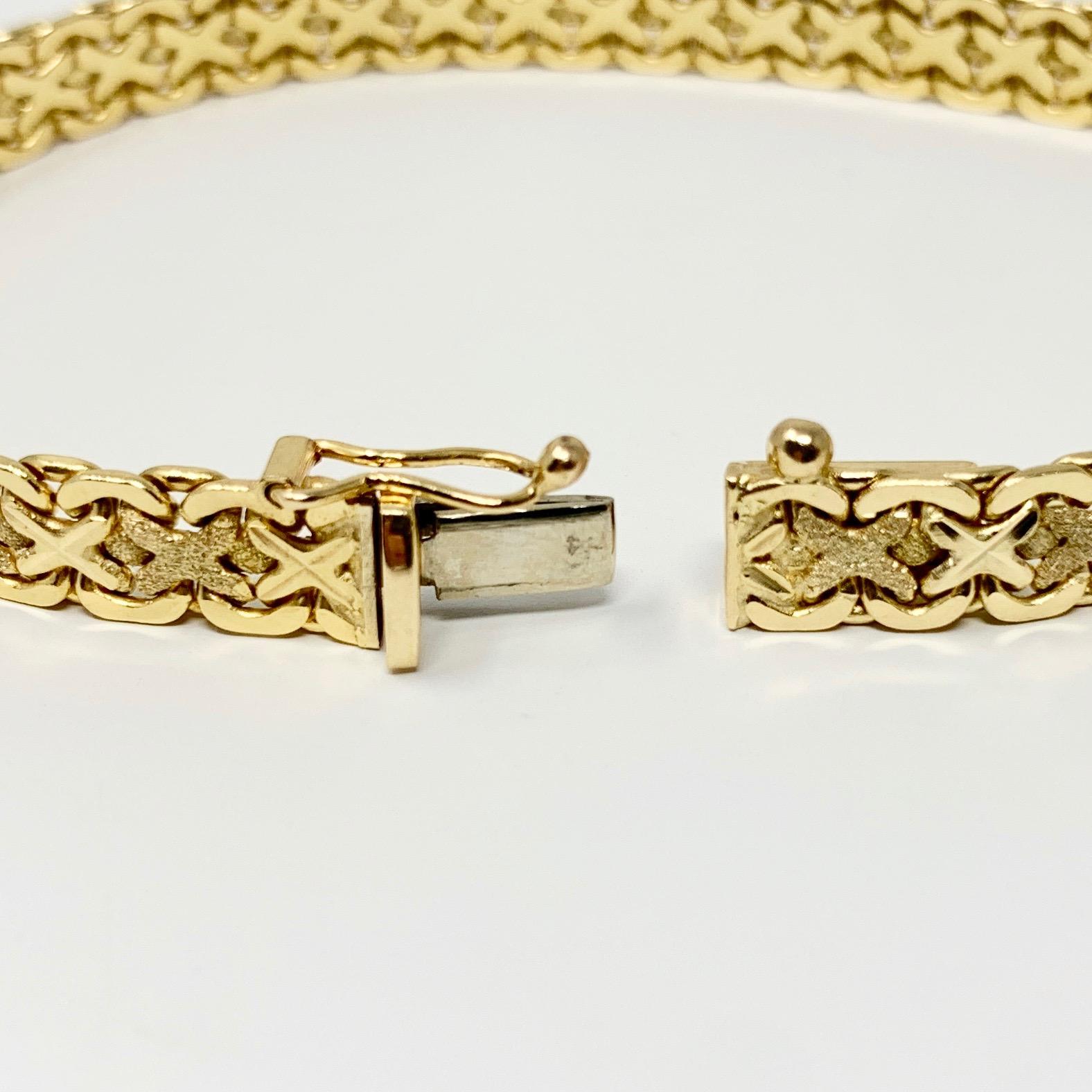 aurafin 14k gold bracelet