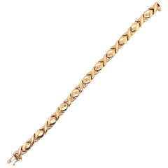 14 Karat Yellow Gold Fancy Link Bracelet