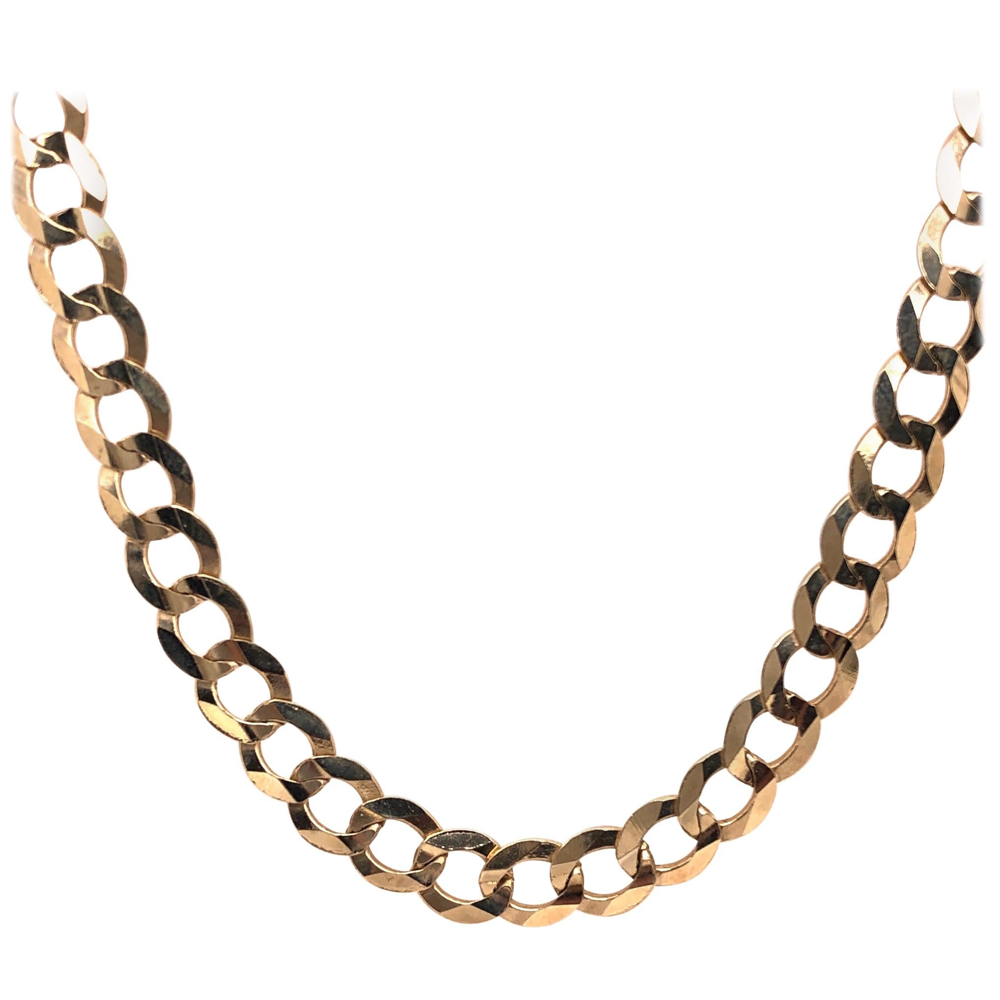 14 Karat Yellow Gold Fancy Link Necklace
