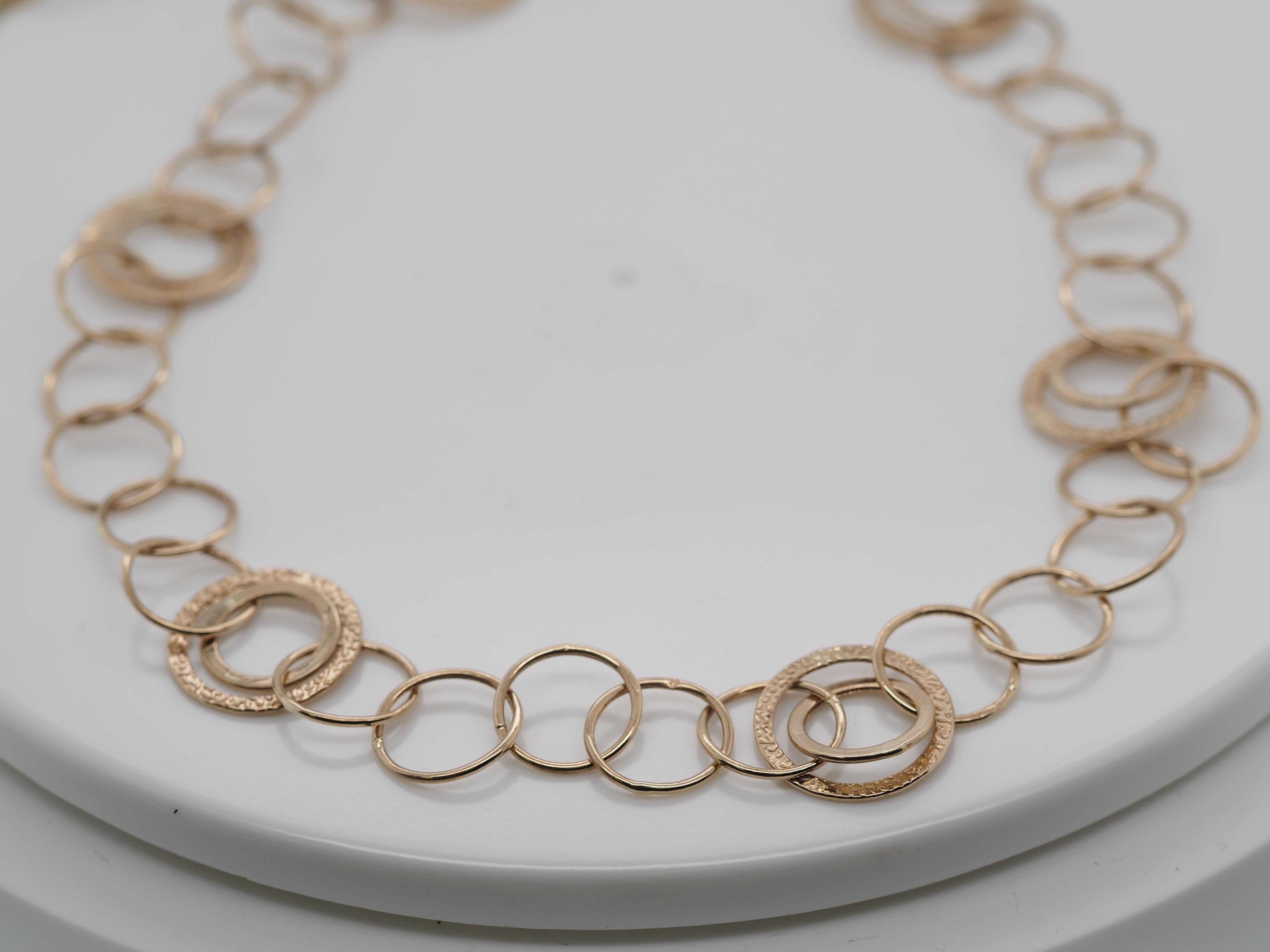 fashion circle pendant chain