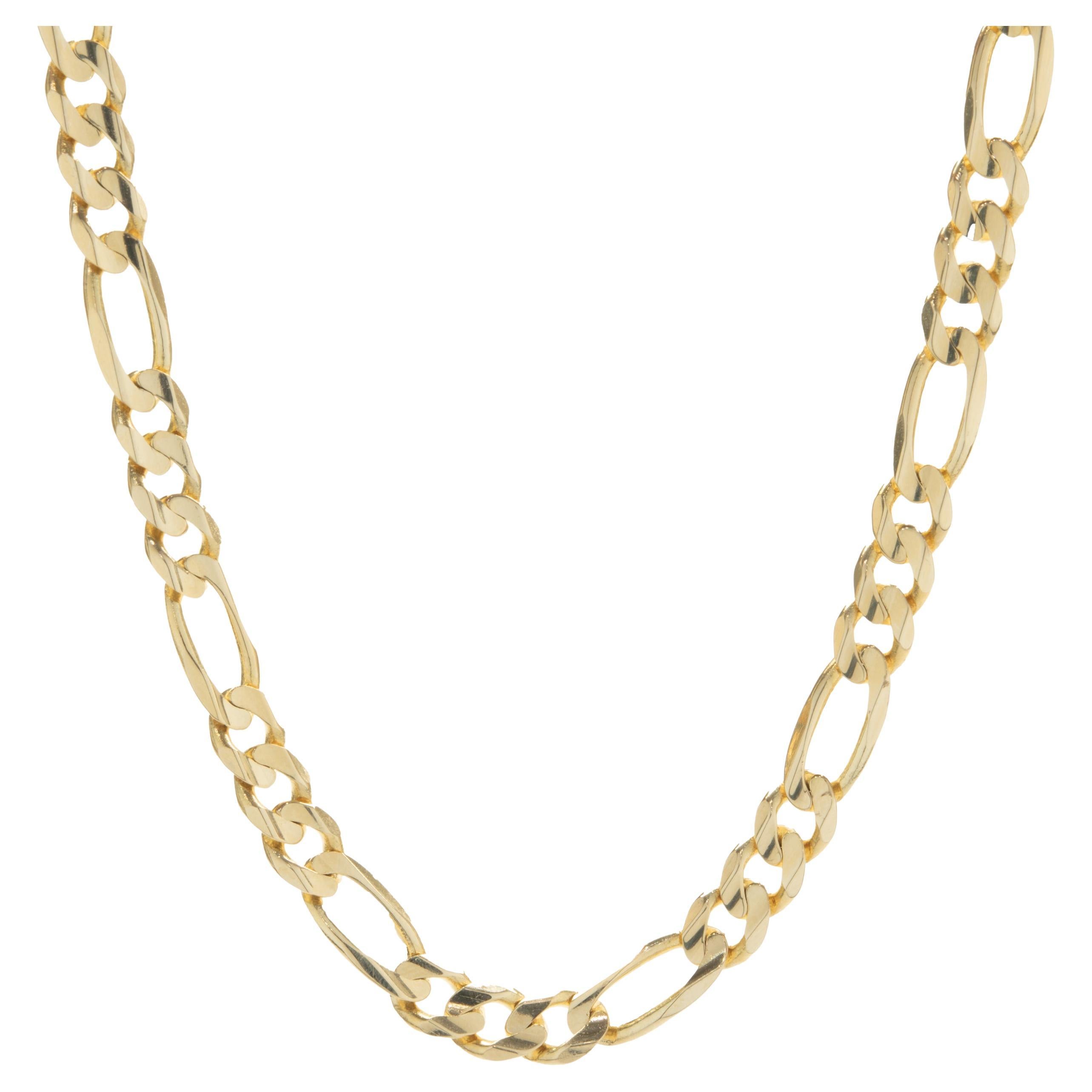 Chaîne Figaro en or jaune 14 carats