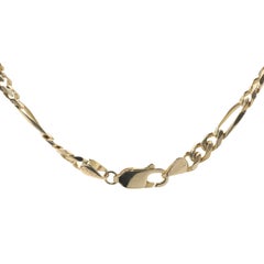 14 Karat Yellow Gold Figaro Chain Necklace