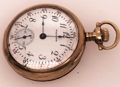 14 Karat Yellow Gold Filled American Waltham Pocket Watch