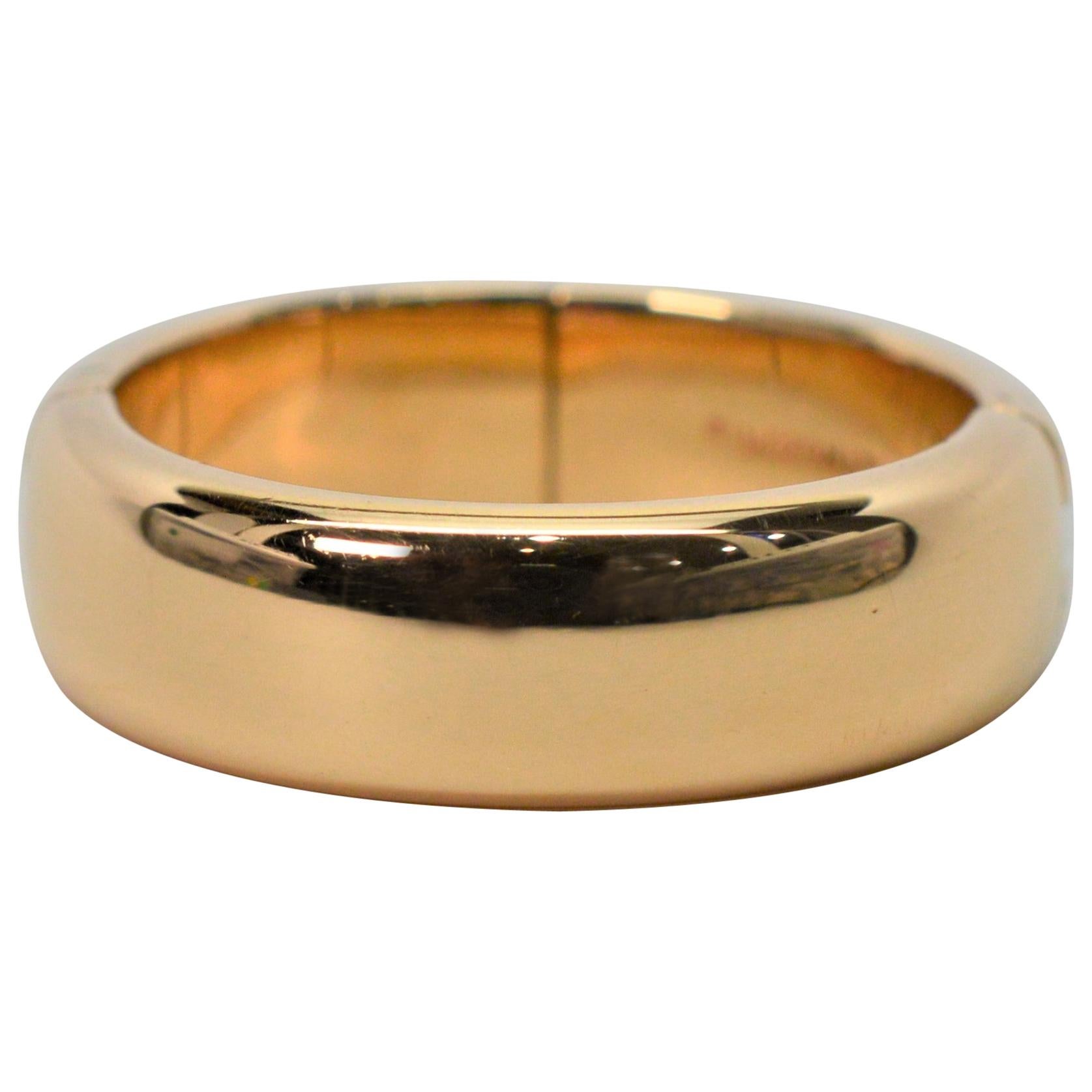 14 Karat Yellow Gold Fingermate Adjustable Ring For Sale