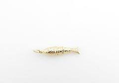 14 Karat Yellow Gold Flexible Fish Charm