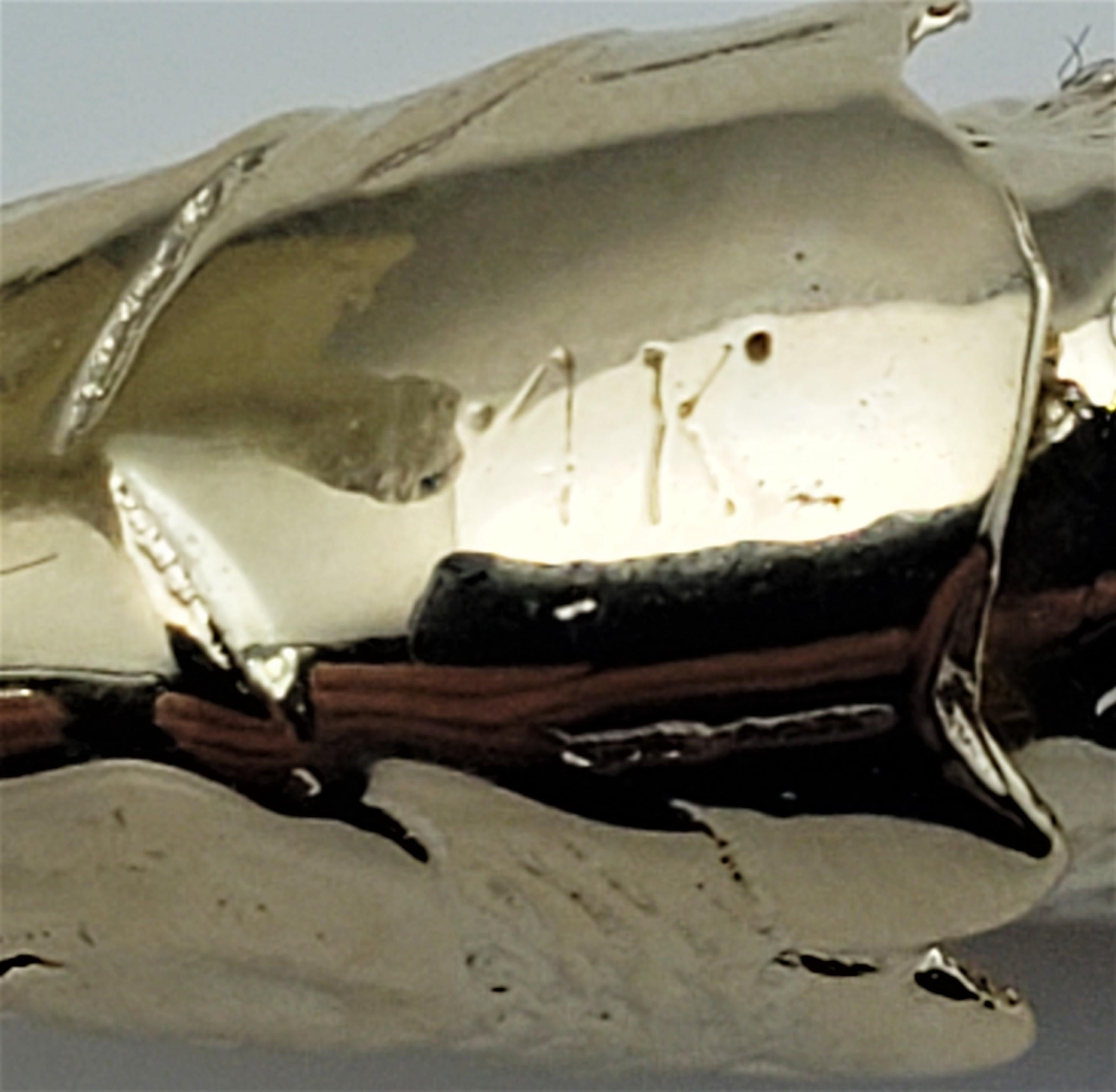 Flexibler Fisch-Anhänger aus 18 Karat Gelbgold 2