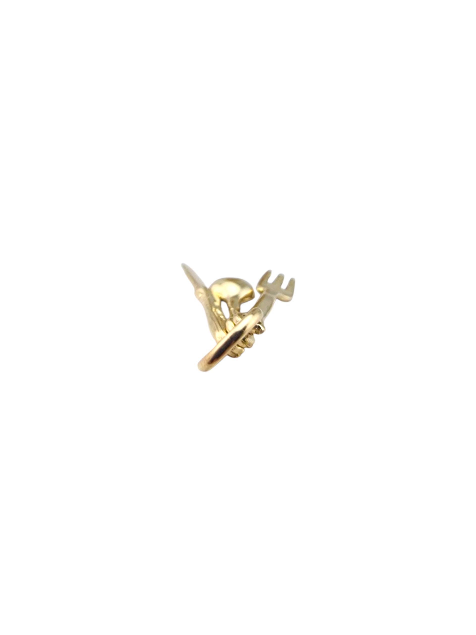 Charm Fourchette, couteau et cuillère en or jaune 14 carats #23271 en vente 1