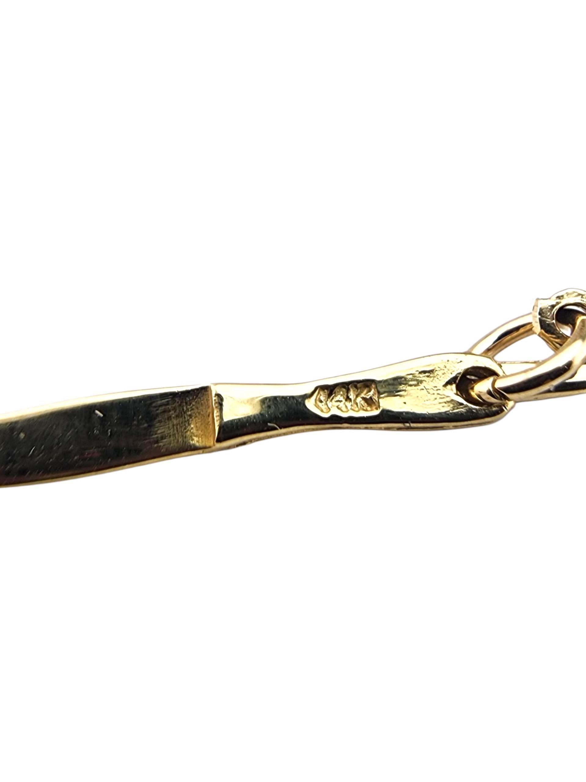 Charm Fourchette, couteau et cuillère en or jaune 14 carats #23271 en vente 2