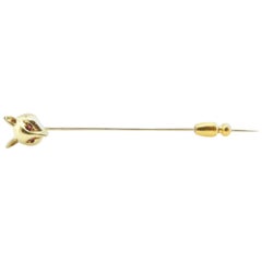14 Karat Yellow Gold Fox Stick Pin