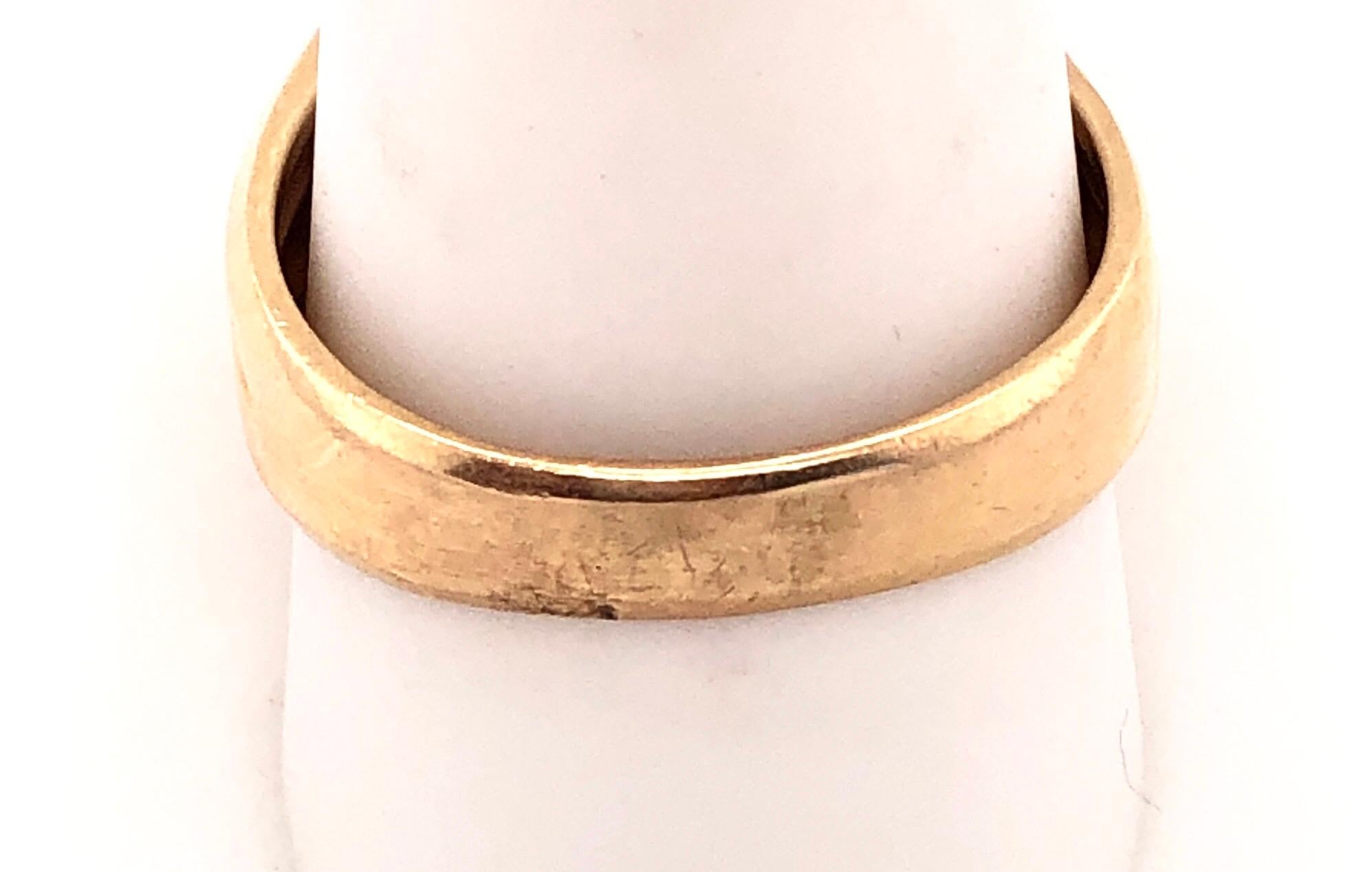 Modern 14 Karat Yellow Gold Freeform Ring with Four Diamonds 0.60 TDW For Sale