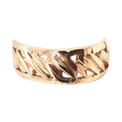 14 Karat Yellow Gold Freestyle Band Wedding Ring