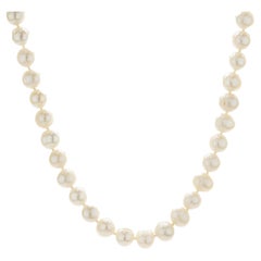 14 Karat Yellow Gold Freshwater Baroque Pearl Necklace