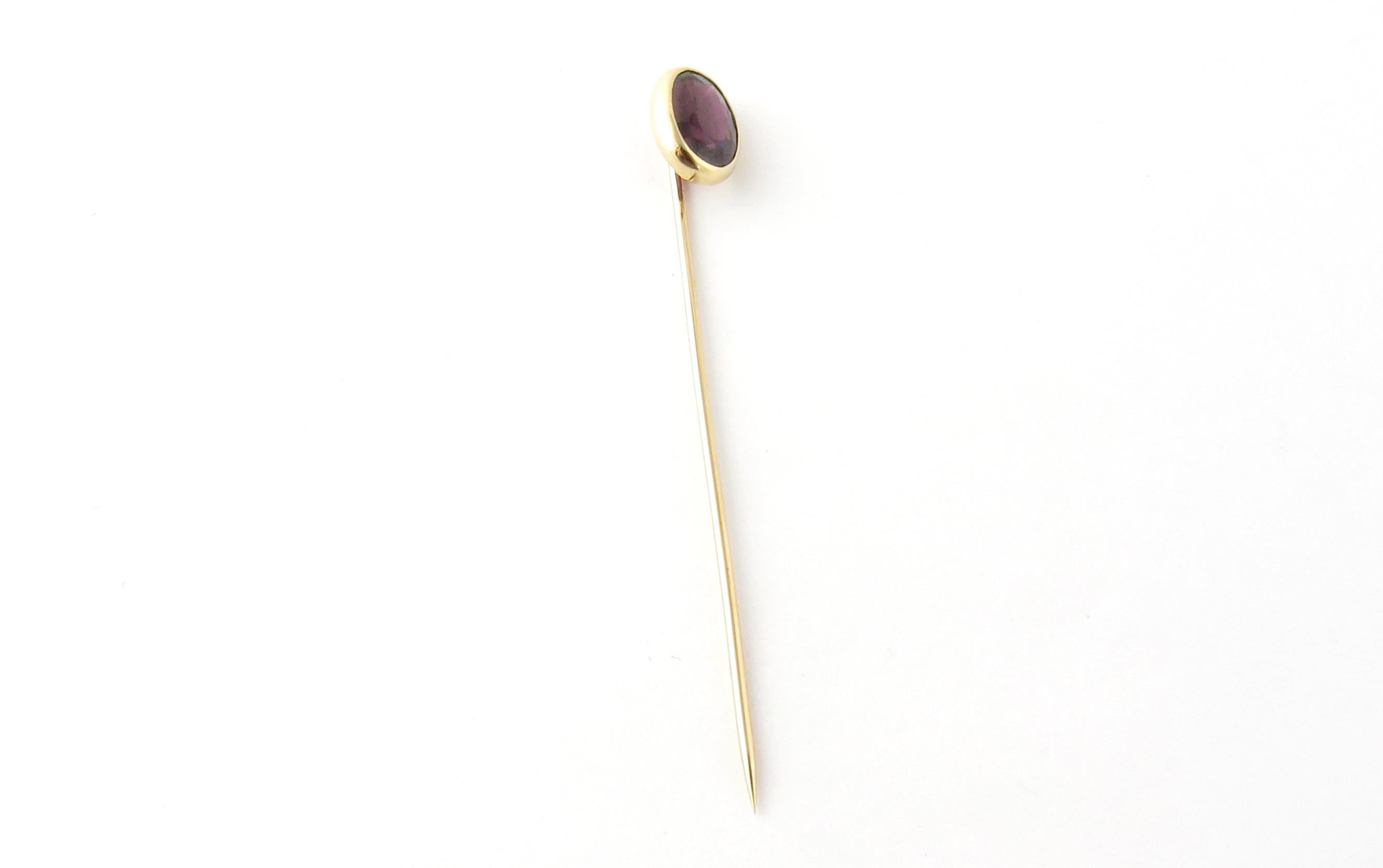 Women's 14 Karat Yellow Gold Amethyst Stick Pin