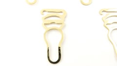 14 Karat Yellow Gold Garter Clip Set