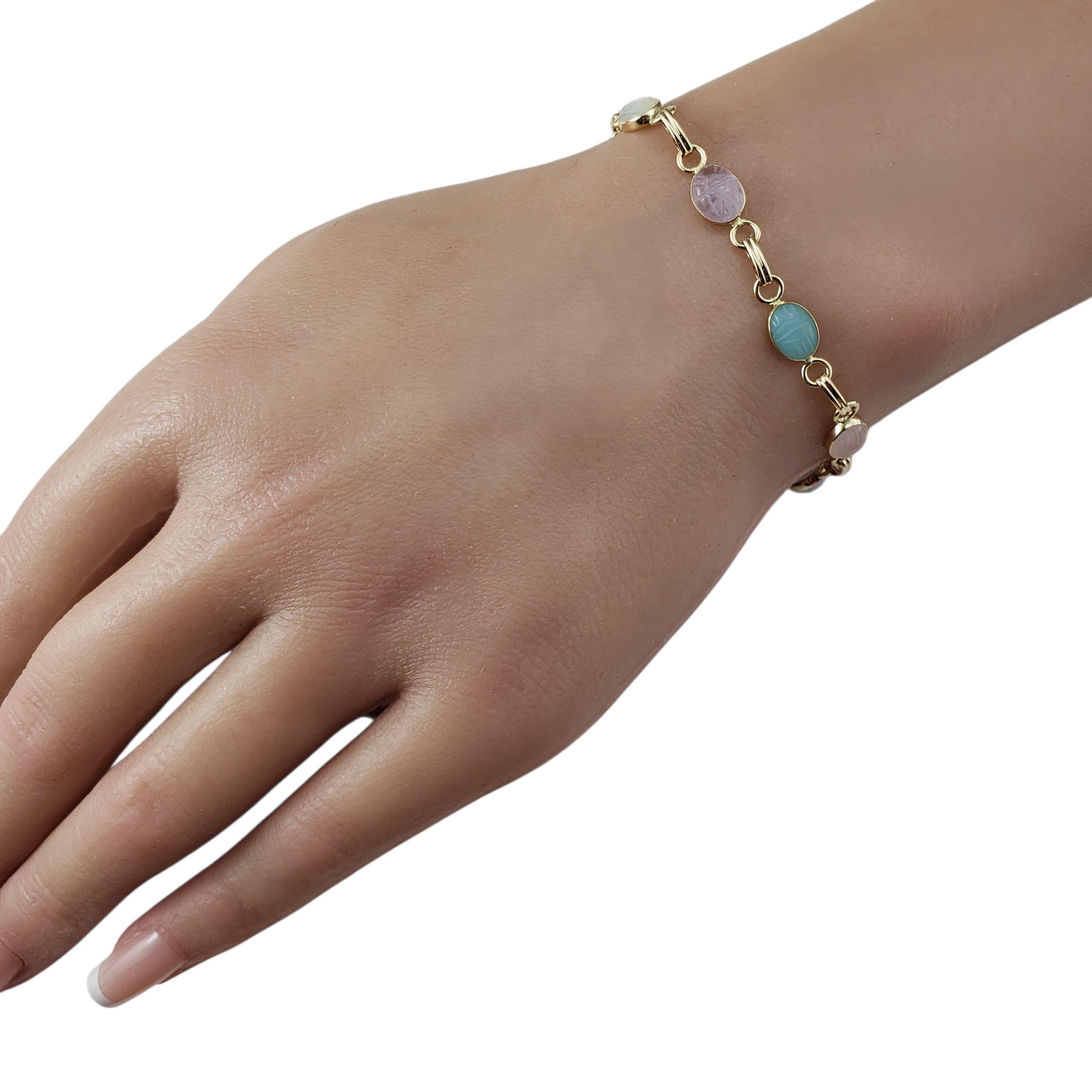 Pulsera Escarabajo de Oro Amarillo de 14 Kilates #22475 en venta 2