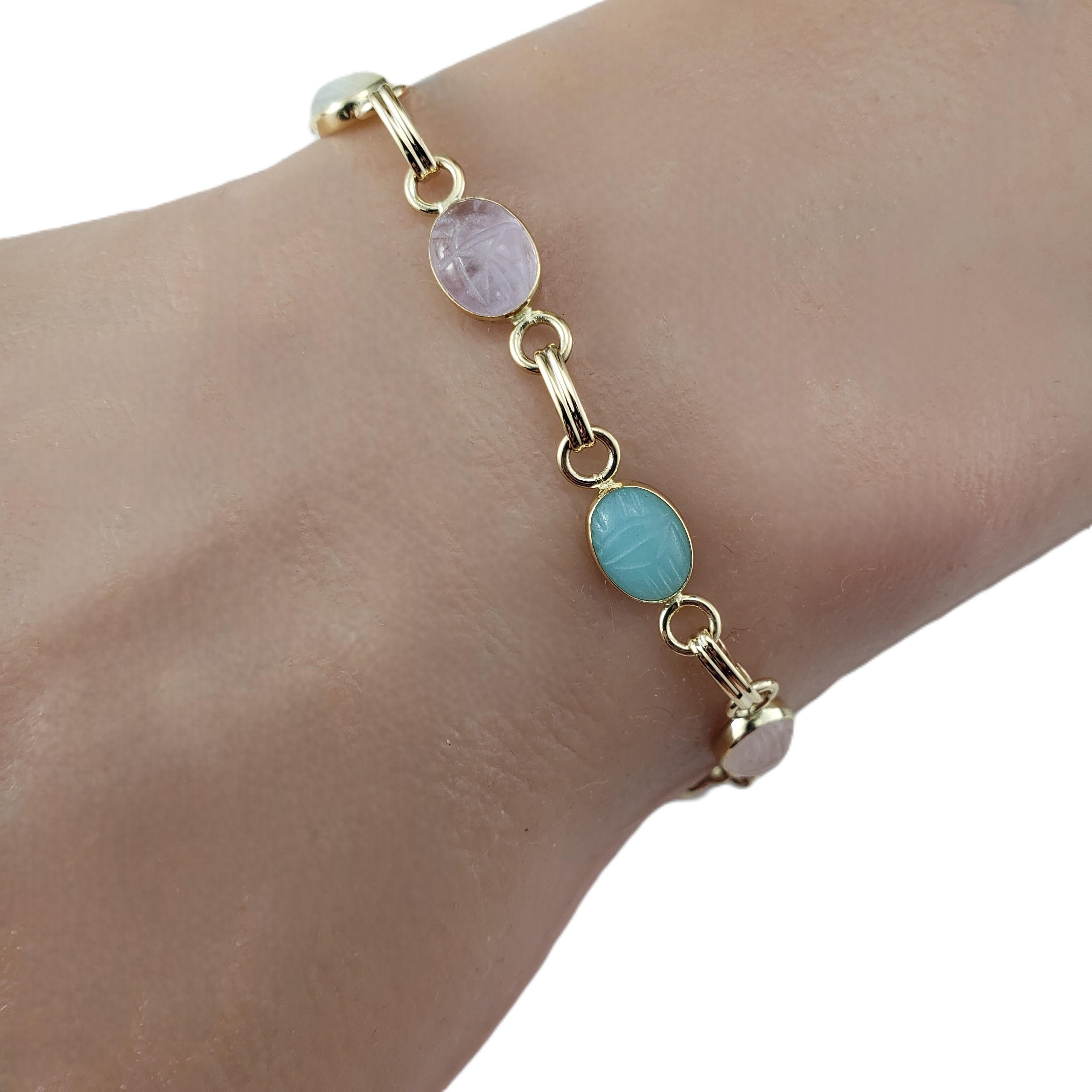 Pulsera Escarabajo de Oro Amarillo de 14 Kilates #22475 en venta 3