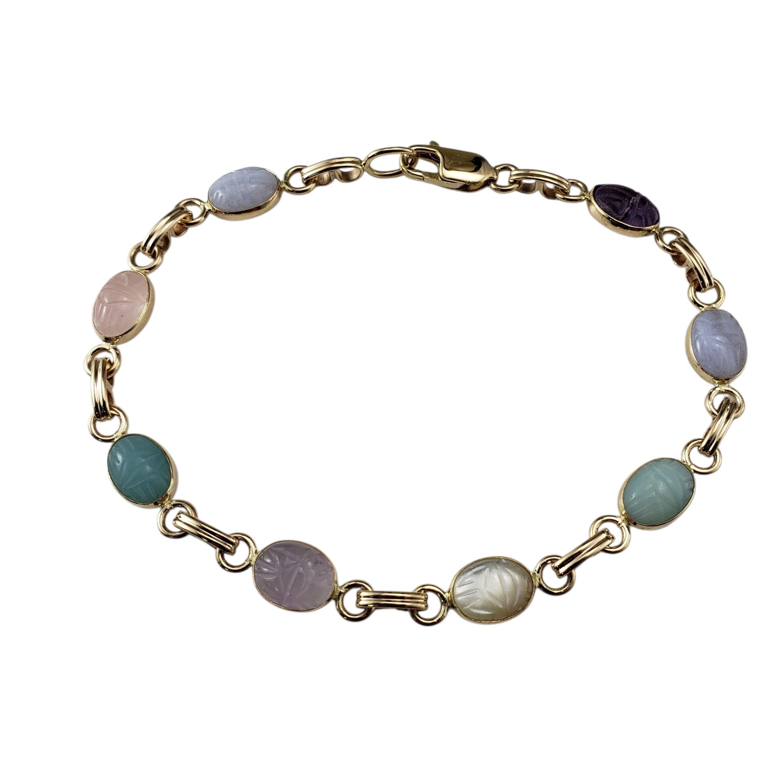 Bracciale Scarabeo in oro giallo 14 carati #22475