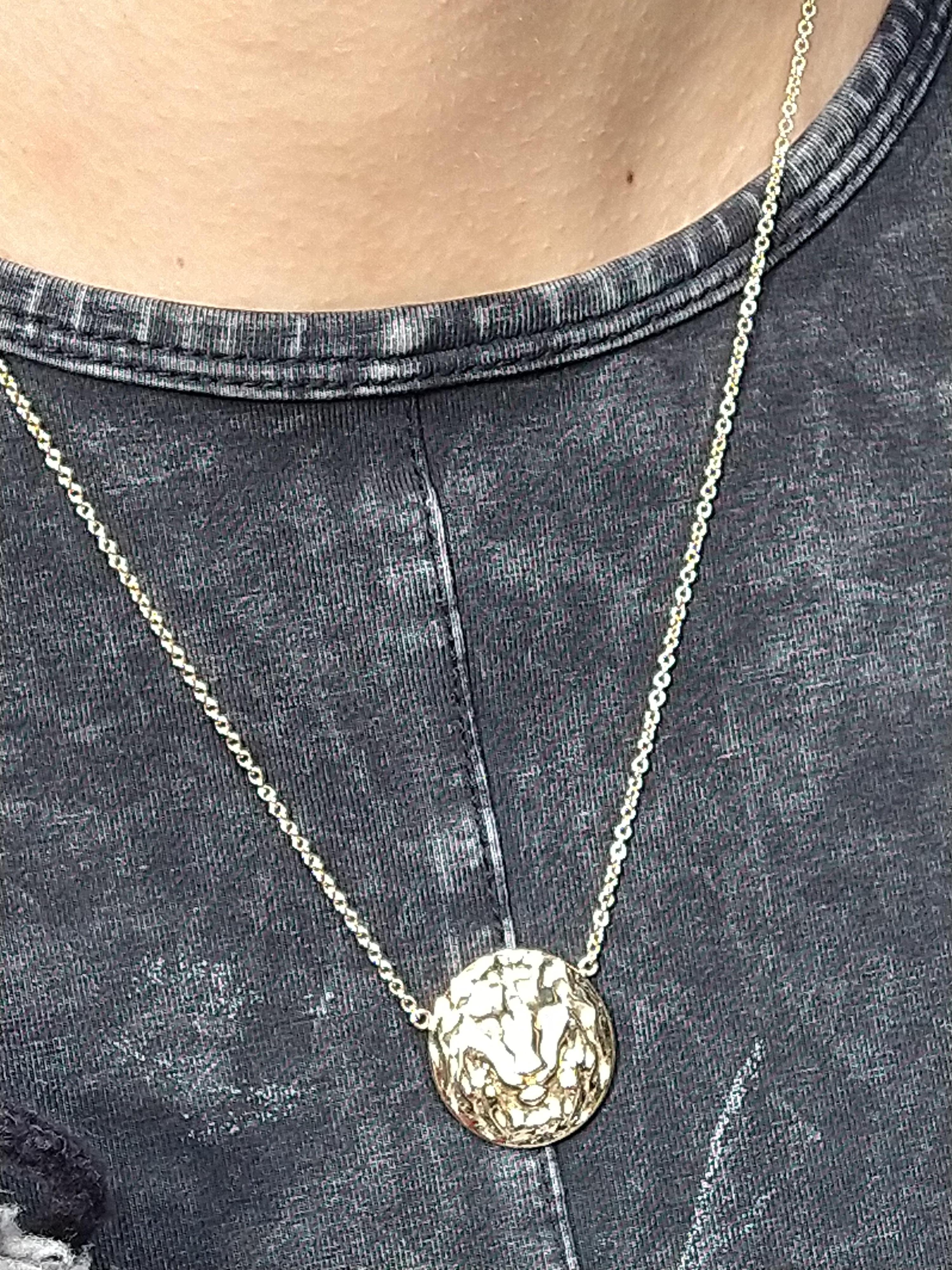 lion necklace women's