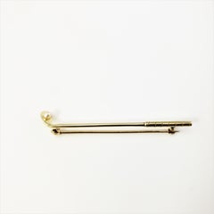 14 Karat Yellow Gold Gold Club and Golf Ball Brooch/Pin