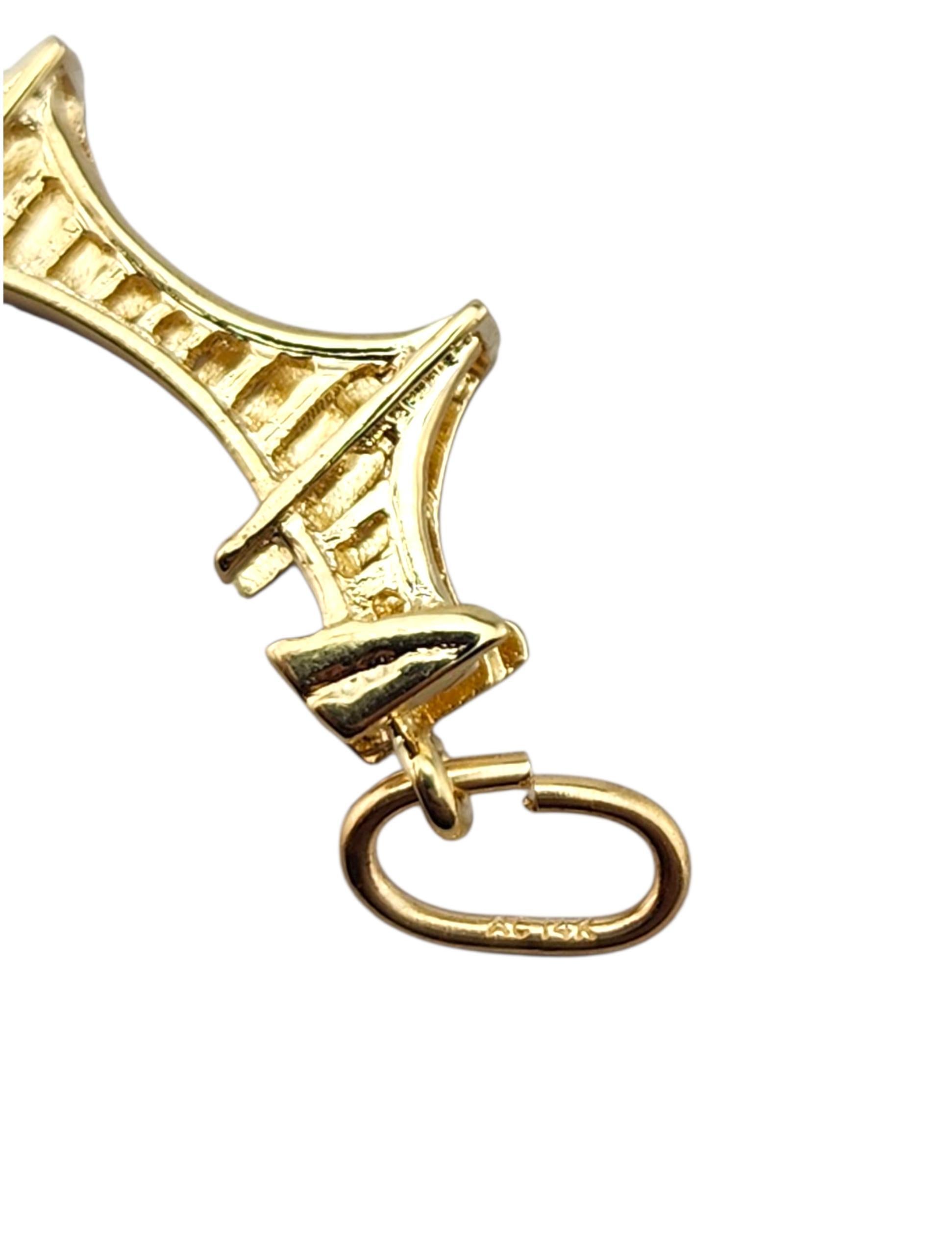 Charm in oro giallo 14 carati Golden Gate Bridge #23157 in vendita 2