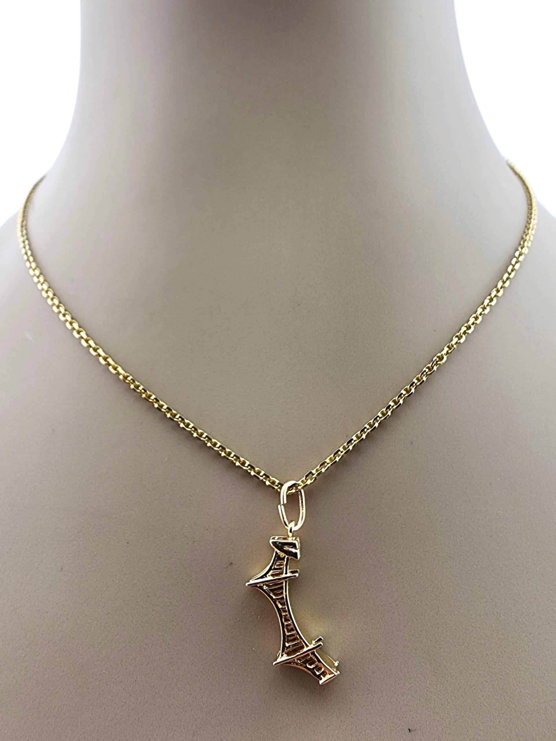 Charm in oro giallo 14 carati Golden Gate Bridge #23157 in vendita 4