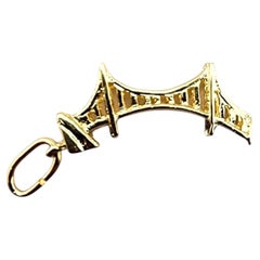 Breloque Golden Gate Bridge en or jaune 14 carats #23157