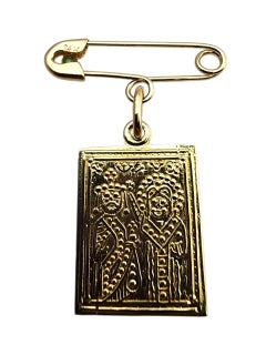 14 Karat Yellow Gold Good Luck Pin & Pendant #23746