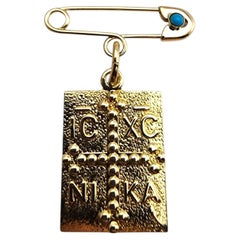14 Karat Yellow Gold Good Luck Pin & Pendant #23746