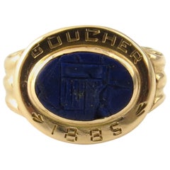 14 Karat Yellow Gold Goucher College Ring